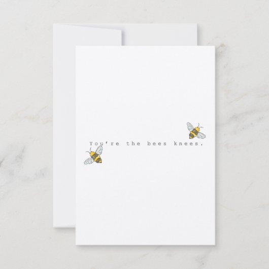 あなたは蜂ひざグリーティングカード サンキューカード (正面)