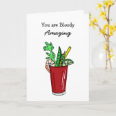 あなたは血アメージング血メアリープン カード (黄色い花)