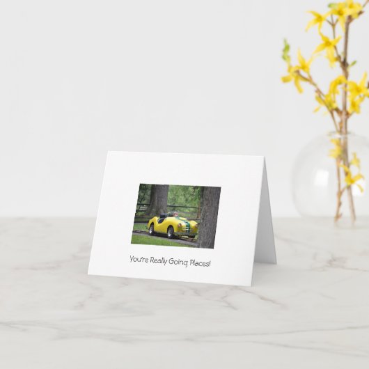 あなたは行く場所！ カード (黄色い花)