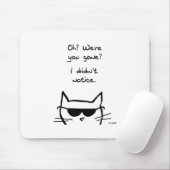 あなたは行った場合猫のふくれっ面を怒って下さい マウスパッド (マウス)