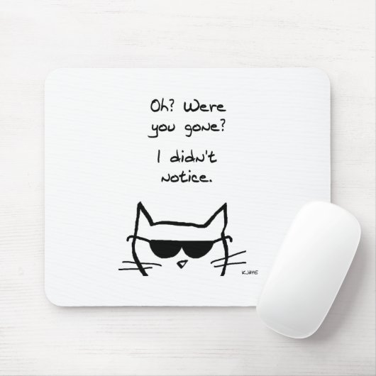 あなたは行った場合猫のふくれっ面を怒って下さい マウスパッド (マウス)