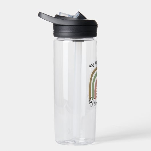 あなたは親切で美しいボホレインボー引用文 ウォーターボトル (右面)