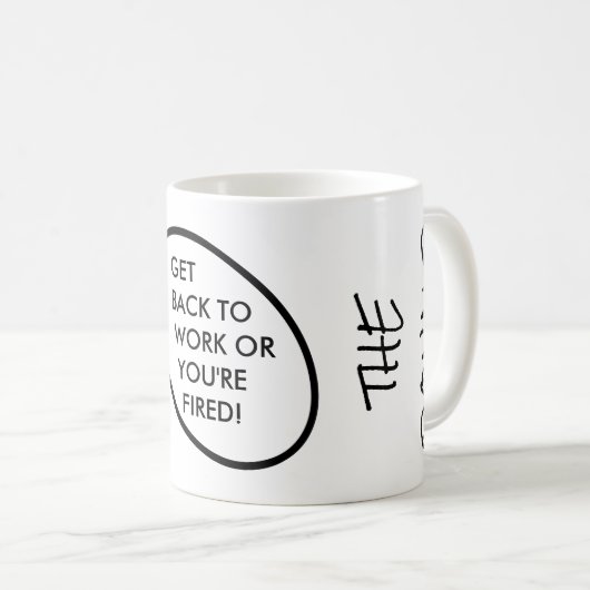 あなたは解雇されるドナルド・トランプ- コーヒーマグカップ (正面右)