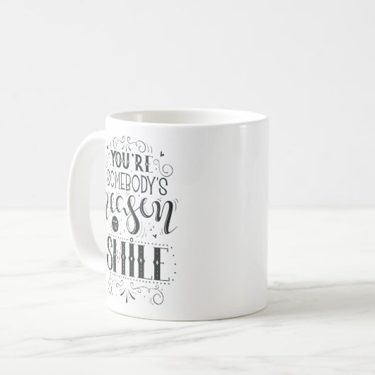 あなたは誰かのスマイルマグの理由 コーヒーマグカップ (正面左)