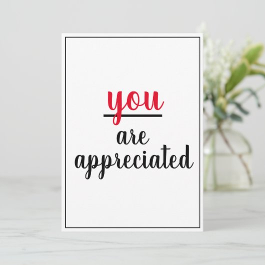 あなたは誰でも親切な身振りをしてくれてありがたい サンキューカード (スタンド正面)