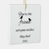 あなたは誰もが引用文を望んでいる セラミックオーナメント (右)