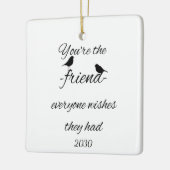 あなたは誰もが引用文を望んでいる セラミックオーナメント (左)