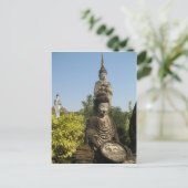 あなたは誰を崇拝しますか？ タイ、イサーン、ノンカイ ポストカード (スタンド正面)