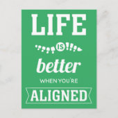 あなたは調整されたカイロプラクティック ポストカード (正面)