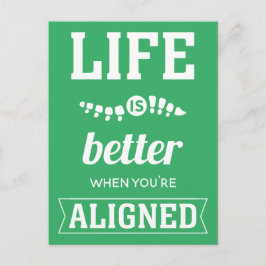 あなたは調整されたカイロプラクティック ポストカード