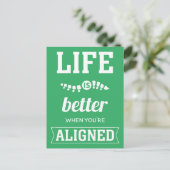 あなたは調整されたカイロプラクティック ポストカード (スタンド正面)