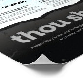 あなたは論理的な誤りを犯してはならない ポスター (角)