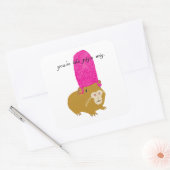 あなたは豚かつら スクエアシール (封筒)