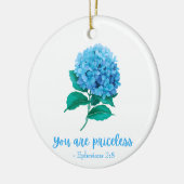 あなたは貴重なキリスト教信仰の聖なる書物、 経典フローラ セラミックオーナメント (左)