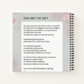 あなたは贈り物である – 自己愛の感動的詩 ノートブック (裏面)