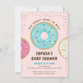 あなたは赤ちゃん恋しく思シャワー招待状したい 招待状 (正面)