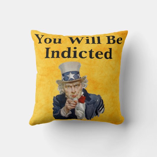 あなたは起訴される装飾用クッション クッション (裏面)