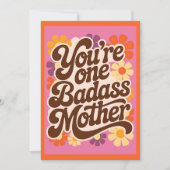 あなたは超絶かっこいい最強の母 RETRO 楽しい母の日 シーズンカード (正面)