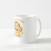 あなたは轟音のあるパパマグカップ🦁かわいいライオンコーヒー コーヒーマグカップ (正面右)