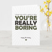あなたは退屈だ カード (黄色い花)