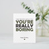 あなたは退屈だ ポストカード (スタンド正面)