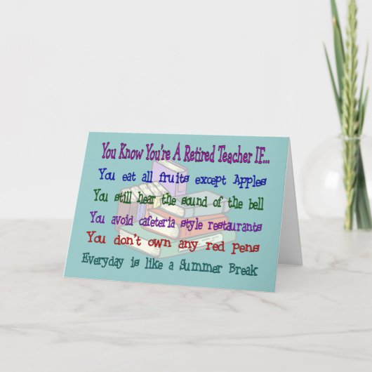 あなたは退職した先生もし... カード (正面)