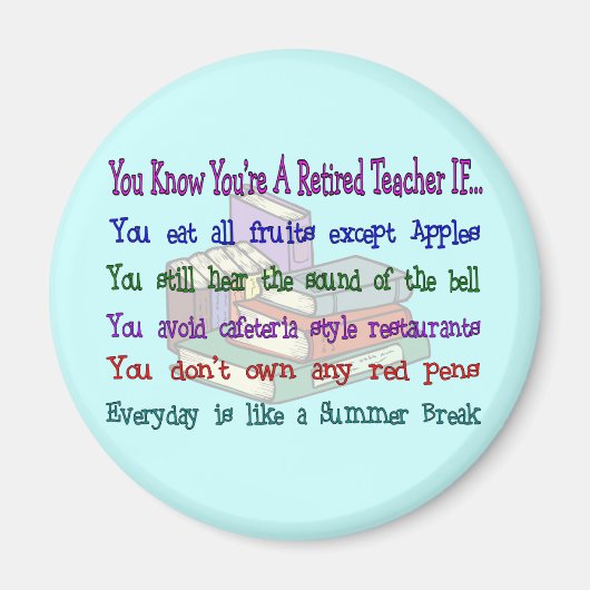 あなたは退職した先生もし... マグネット (正面)