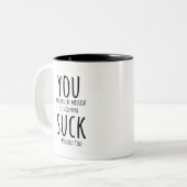 あなたは逃げ離れる ツートーンマグカップ (正面左)