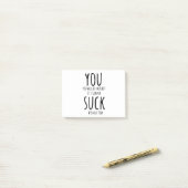 あなたは逃げ離れる ポストイット (デスク上)