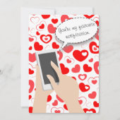 あなたは通知お気に入りの電話バレンタイン シーズンカード (正面)