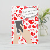 あなたは通知お気に入りの電話バレンタイン シーズンカード (スタンド正面)