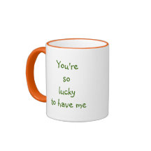 あなたは運が良かったので |妻おもしろい引用文マグ