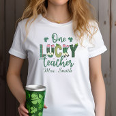 あなたは運が良かった!先生パーソナライズされたティー Tシャツ