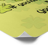 あなたは運もしが良くてアイルランド人だから… ポスター (角)