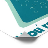 あなたは過剰反応化学科学ビーカー ポスター (角)