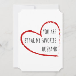 あなたは遠く私の夫お気に入りのである – おもしろいデザイン シーズンカード