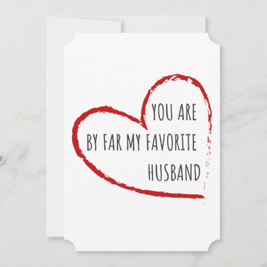 あなたは遠く私の夫お気に入りのである – おもしろいデザイン シーズンカード (正面)