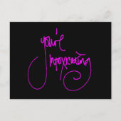 あなたは酔い生意気な浮気ことわざ複雑 ポストカード (正面)