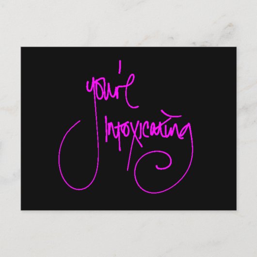 あなたは酔い生意気な浮気ことわざ複雑 ポストカード (正面)