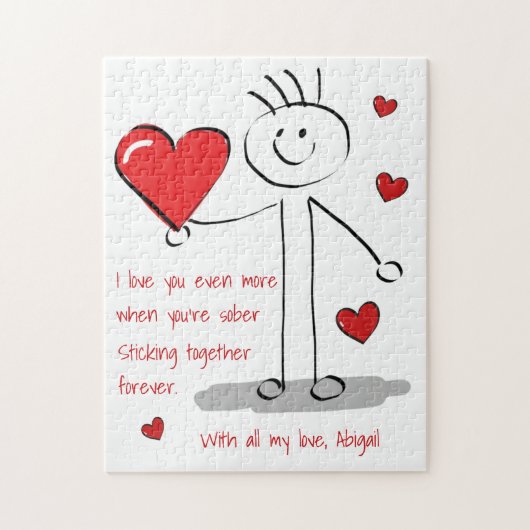 あなたは酔っ払って愛する、名前をカスタムする ジグソーパズル (縦)