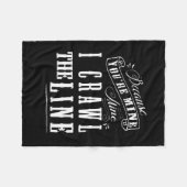 あなたは鉱山が…私ライン這うので フリースブランケット (正面(横))