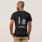 あなたは鋭い学生 可愛い学校のダジャレ Tシャツ (裏面フル)