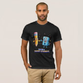 あなたは鋭い学生 可愛い学校のダジャレ Tシャツ (正面フル)
