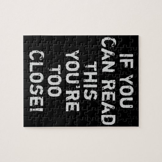 あなたは閉じすぎたおもしろい引用文シール ジグソーパズル (横)