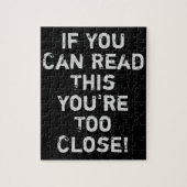 あなたは閉じすぎたおもしろい引用文シール ジグソーパズル (縦)