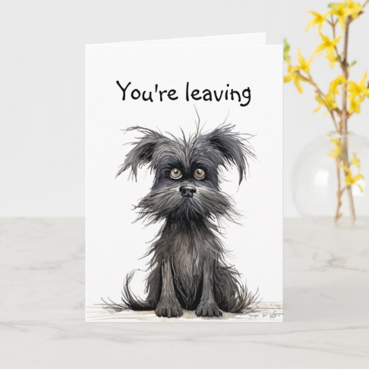 あなたは離れは、幸運よ恋しく思よ カード (黄色い花)