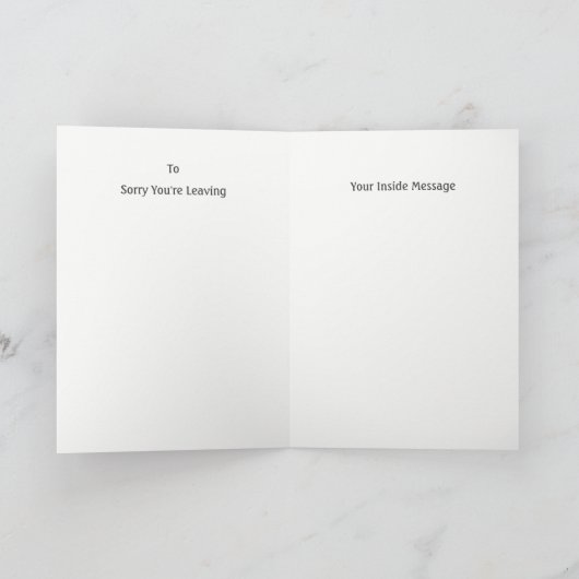 あなたは離れアジア男性。 カード (内部)