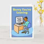 あなたは離れアジア男性。 カード (黄色い花)