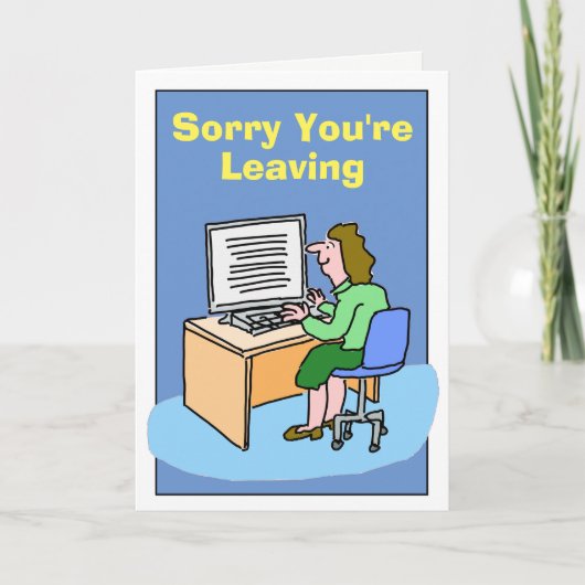 あなたは離れ悪かった白人女性。 カード (正面)