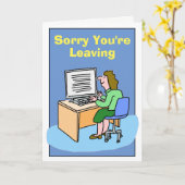 あなたは離れ悪かった白人女性。 カード (黄色い花)